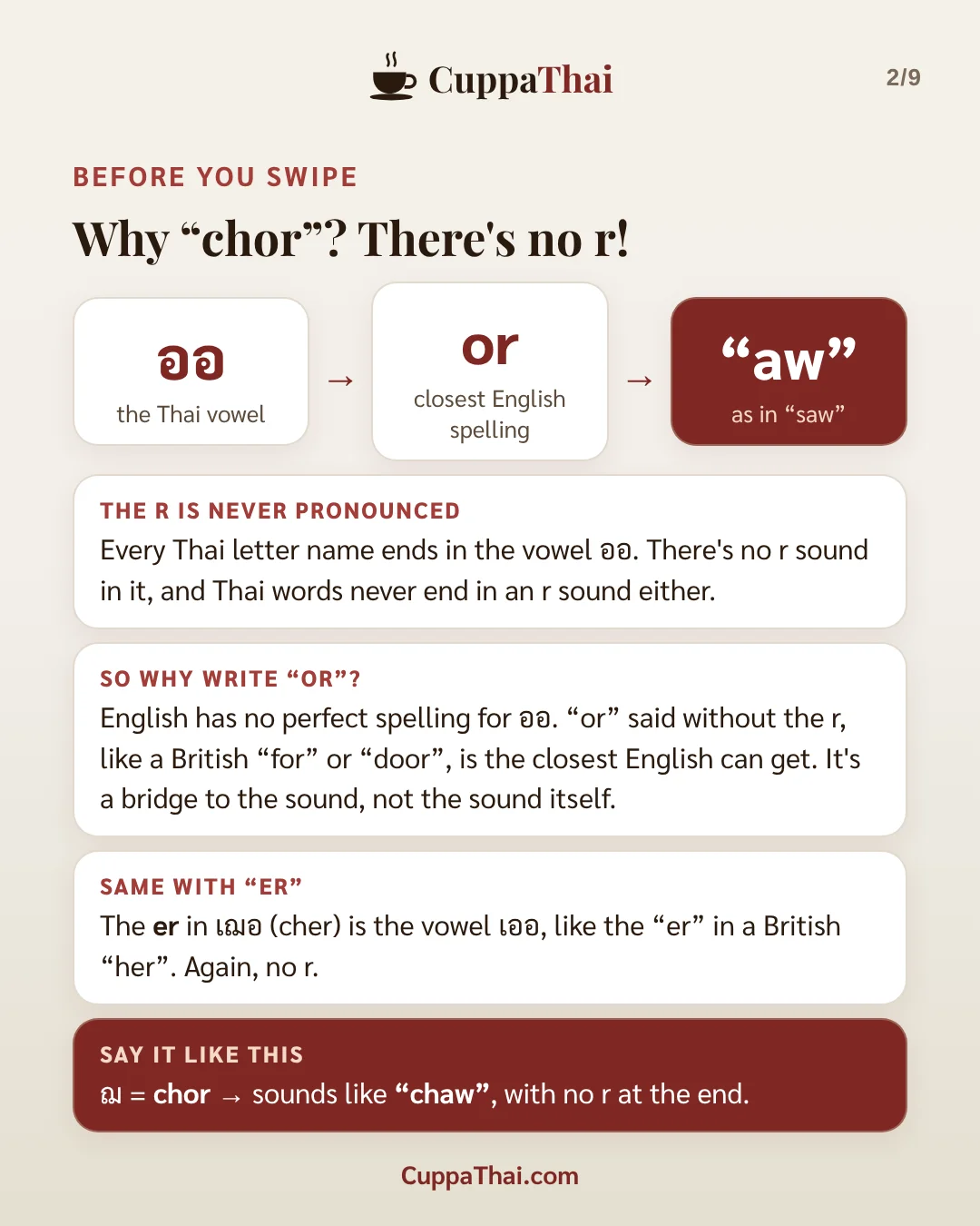 ฌ เฌอ (chor cher): Thai alphabet, letter 12 of 44, slide 2