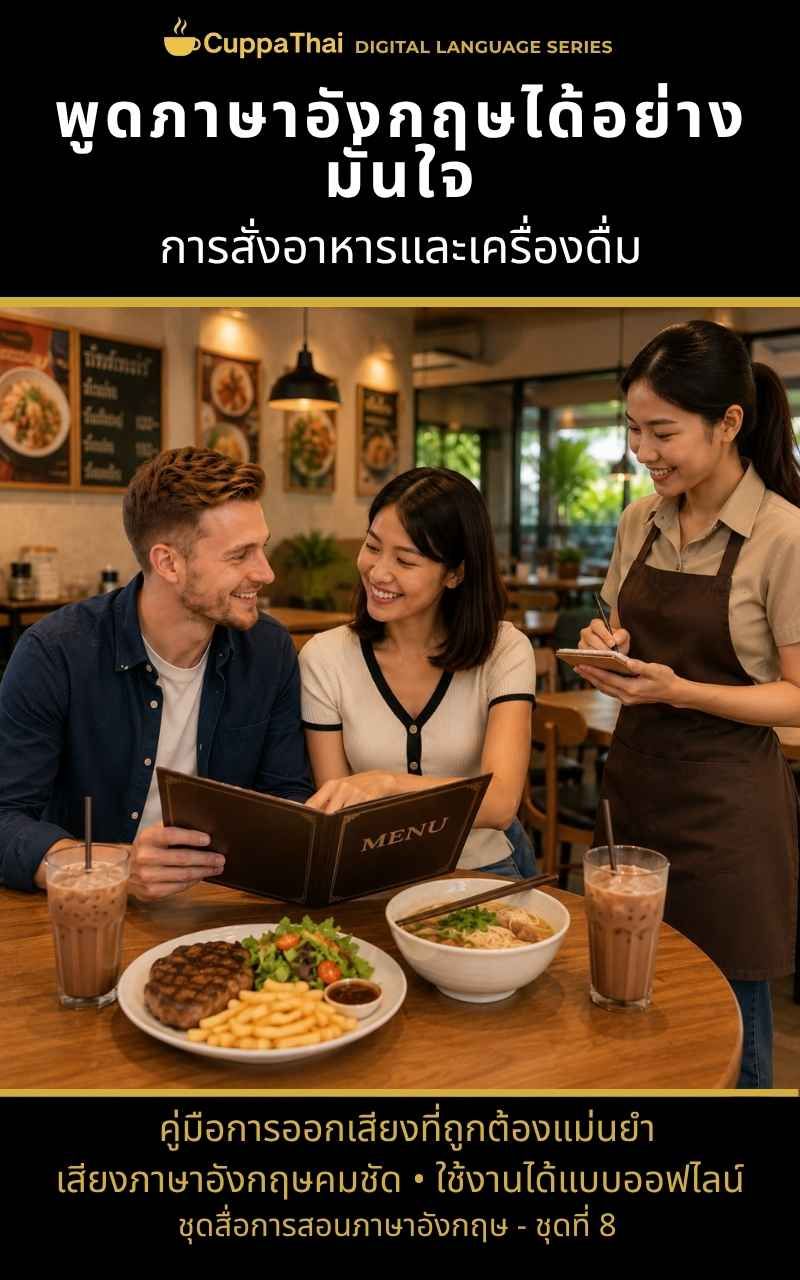 แพ็ก 08 การสั่งอาหารและเครื่องดื่ม