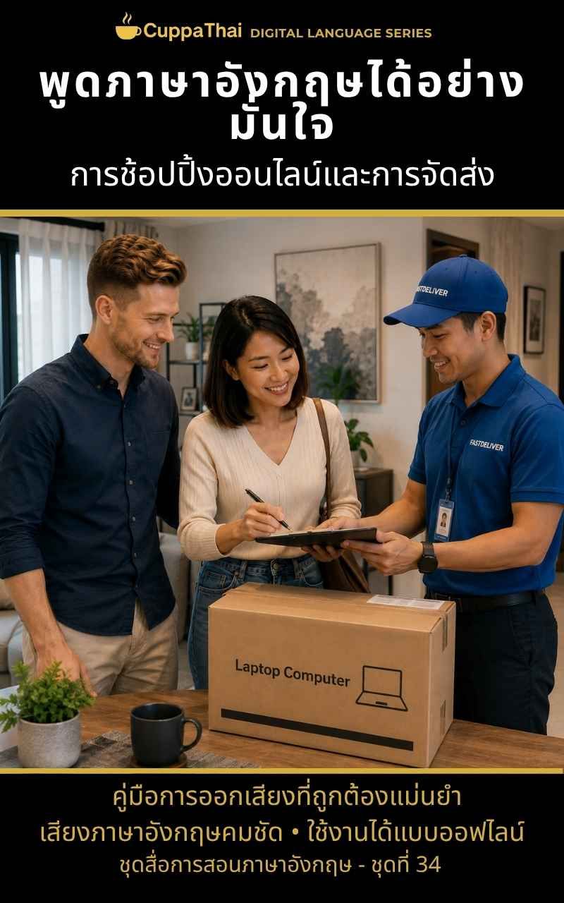 แพ็ก 34 การช้อปปิ้งออนไลน์และการจัดส่ง